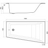 Roca Easy Wanna akrylowa narożna prawa 150x80 cm (A248406000)
