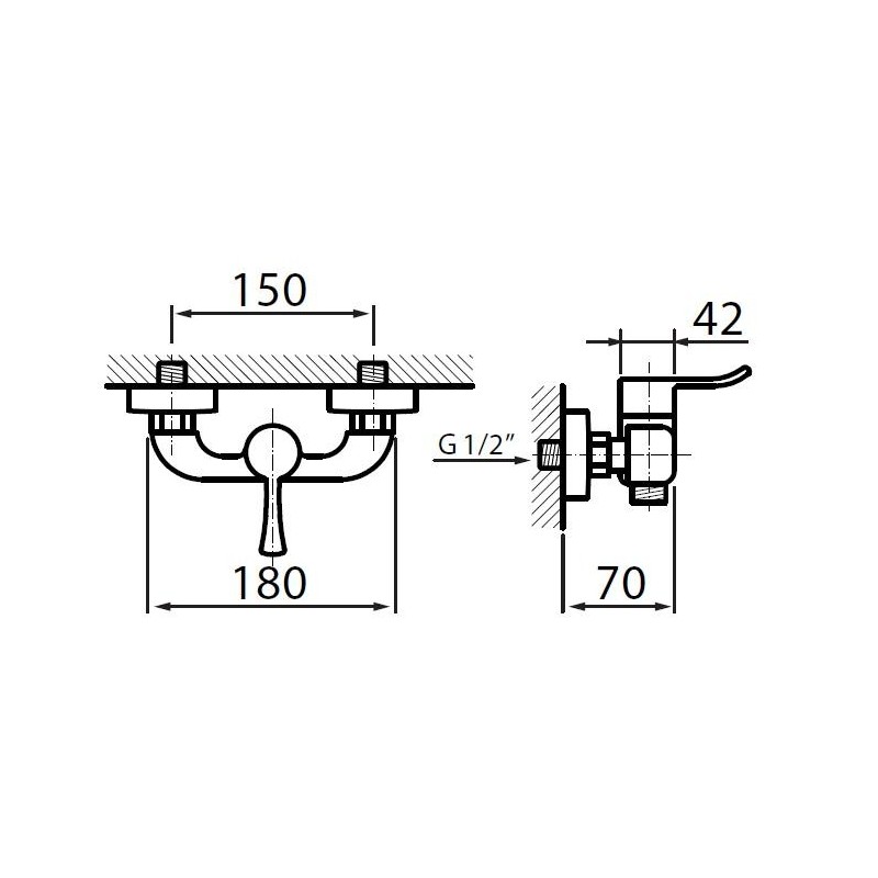 Vedo Cento Bateria natryskowa Chrom (VBC1005/CH)