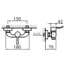 Vedo Cento Bateria natryskowa Chrom (VBC1005/CH)
