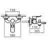 Vedo Cento Bateria wannowa Chrom (VBC1006/CH)