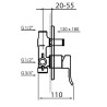 Vedo Cento Bateria wannowo-natryskowa podtynkowa Chrom (VBC1016/CH)