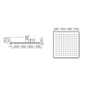 Vedo Deszczownica kwadratowa 30 cm Chrom (VSN3300/CH)