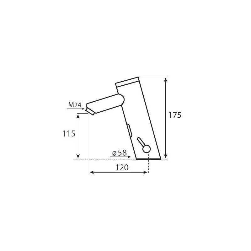 Vedo VZC6010/CH Bateria elektroniczna umywalkowa