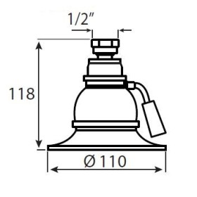 Vedo VSN0140/CH Głowica natryskowa