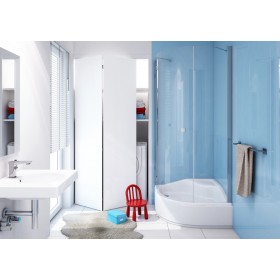 Schedpol Go Baby ﻿3.039 Brodzik akrylowy półokrągły 90x90 R55