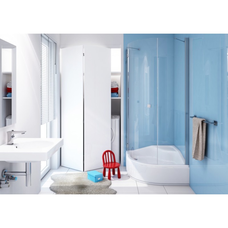 Schedpol Go Baby ﻿3.039 Brodzik akrylowy półokrągły 90x90 R55