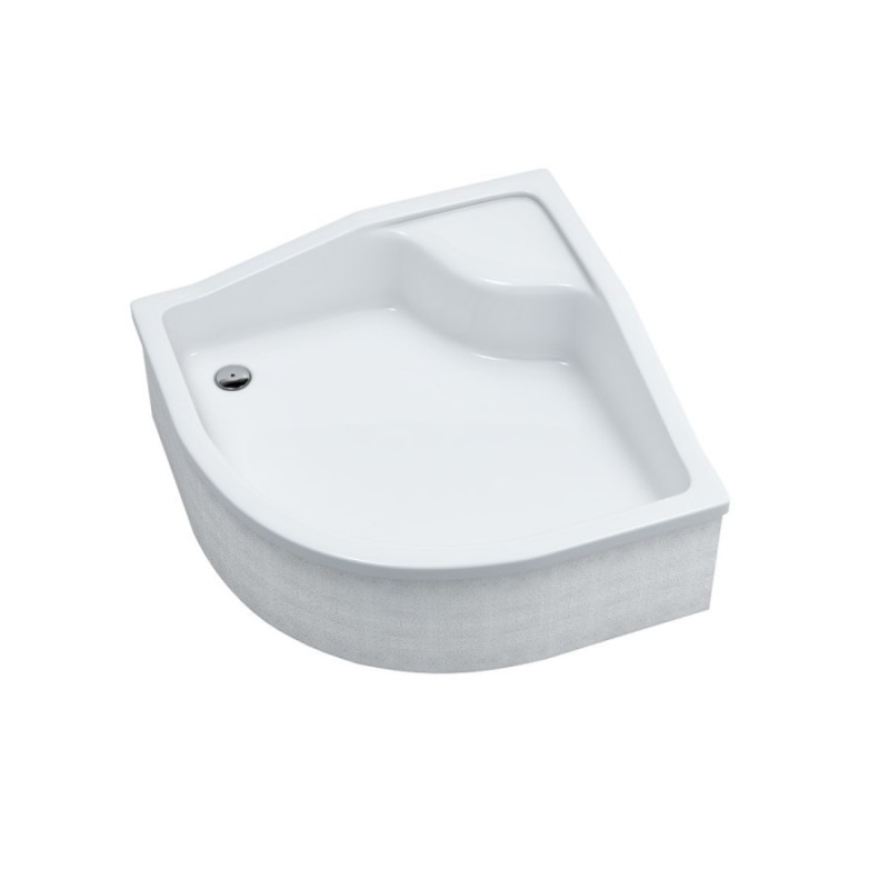 Schedpol Go Baby ﻿3.039 Brodzik akrylowy półokrągły 90x90 R55