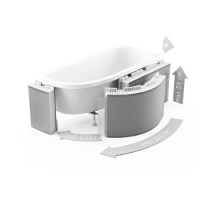 Schedpol Standard ﻿1.050 Obudowa Premium do wanny półokrągłej 270 cm