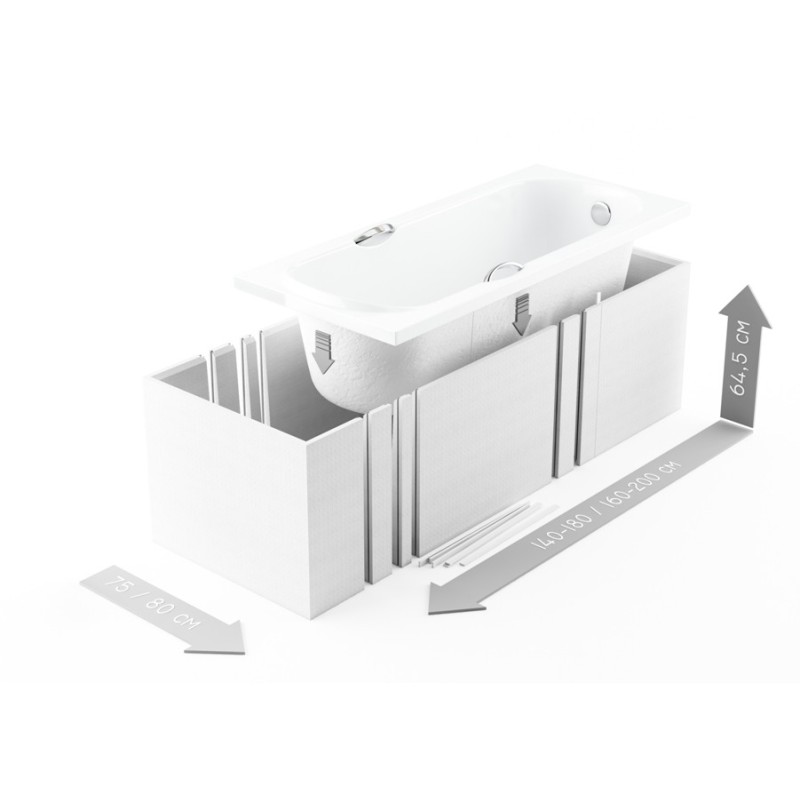 Schedpol Stabilsound 1.032  Nośnik uniwersalny do wanny prostokątnej 160-200x80 cm
