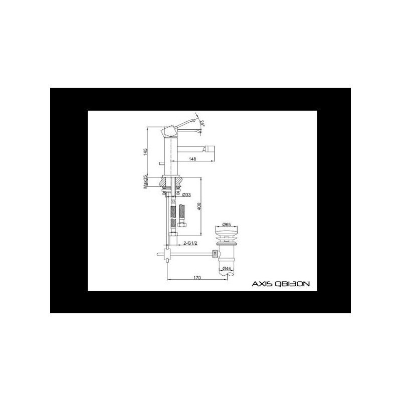 Kohlman Axis QB130N Bateria bidetowa QB130N