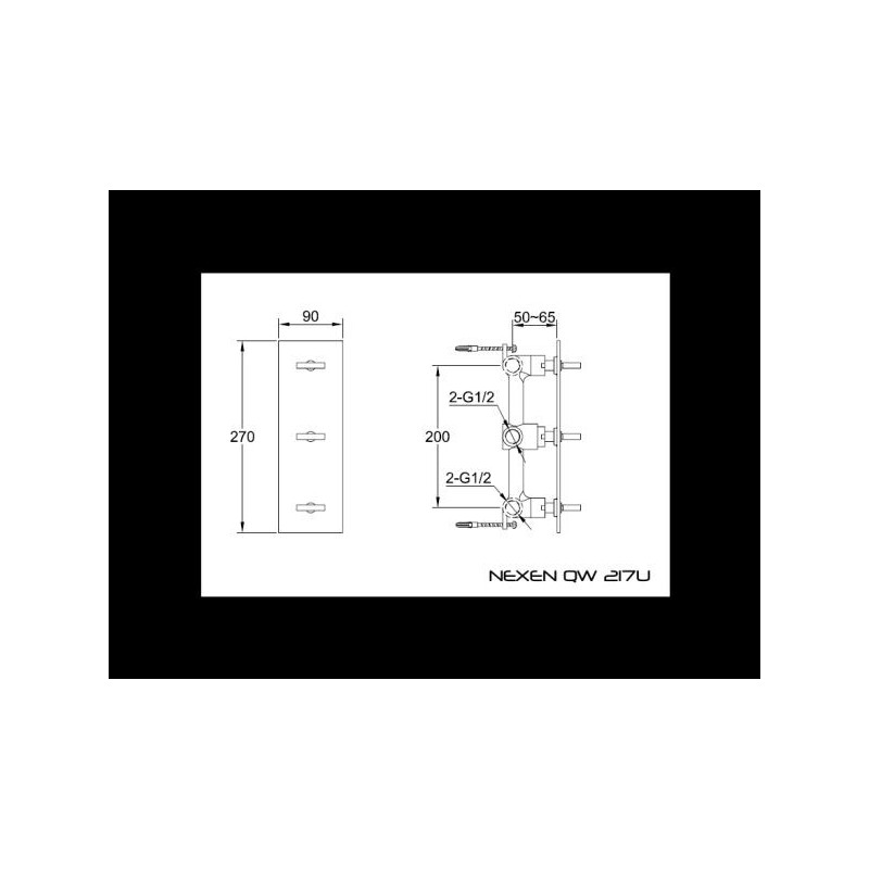 Kohlman Nexen QW217U Bateria prysznicowa podtynkowa