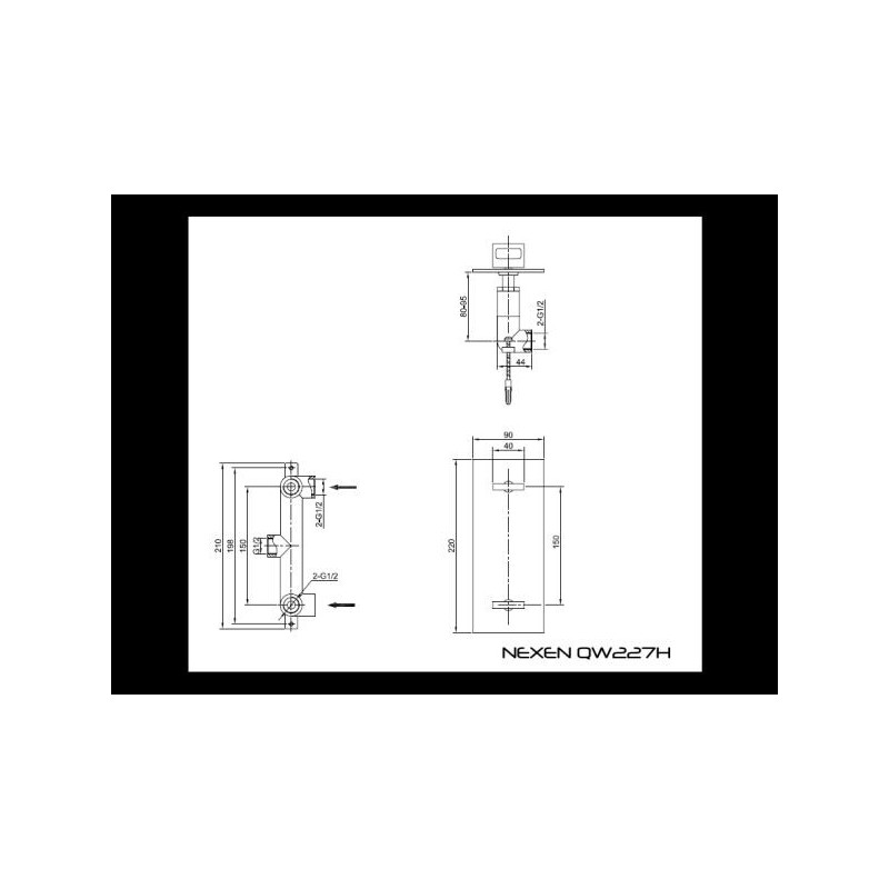 Kohlman Nexen QW276U Zestaw Prysznicowy z Deszczownicą