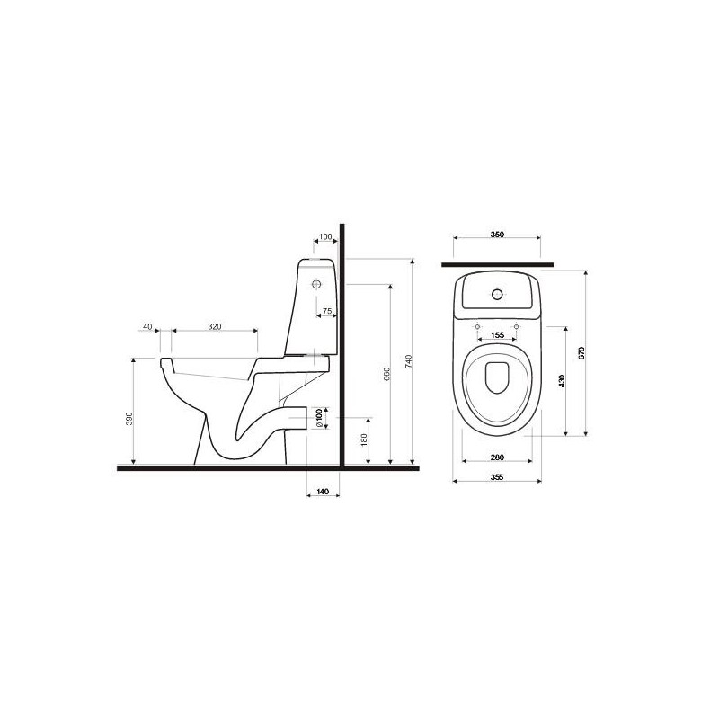 Koło Solo WC Kompakt + Deska (79210000)