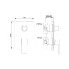 Kohlman Excelent QW211H Bateria prysznicowa podtynkowa