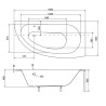 Besco Milena Premium Wanna Asymetryczna Prawa 150x70