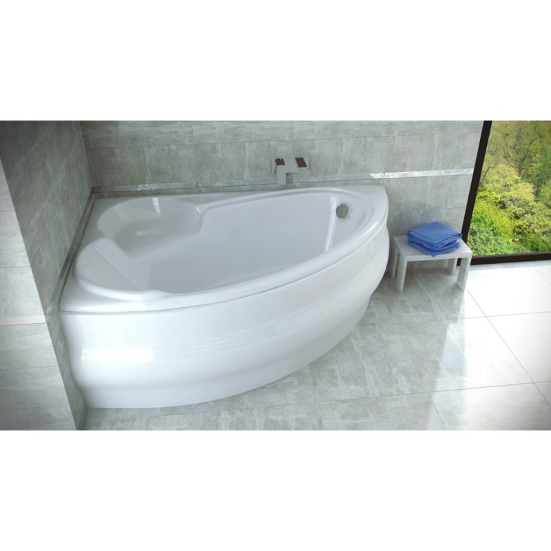 Besco Finezja Nova Wanna Asymetryczna Prawa 155x95