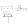 Kohlman Nexen QW198U-20CM Bateria umywalkowa podtynkowa