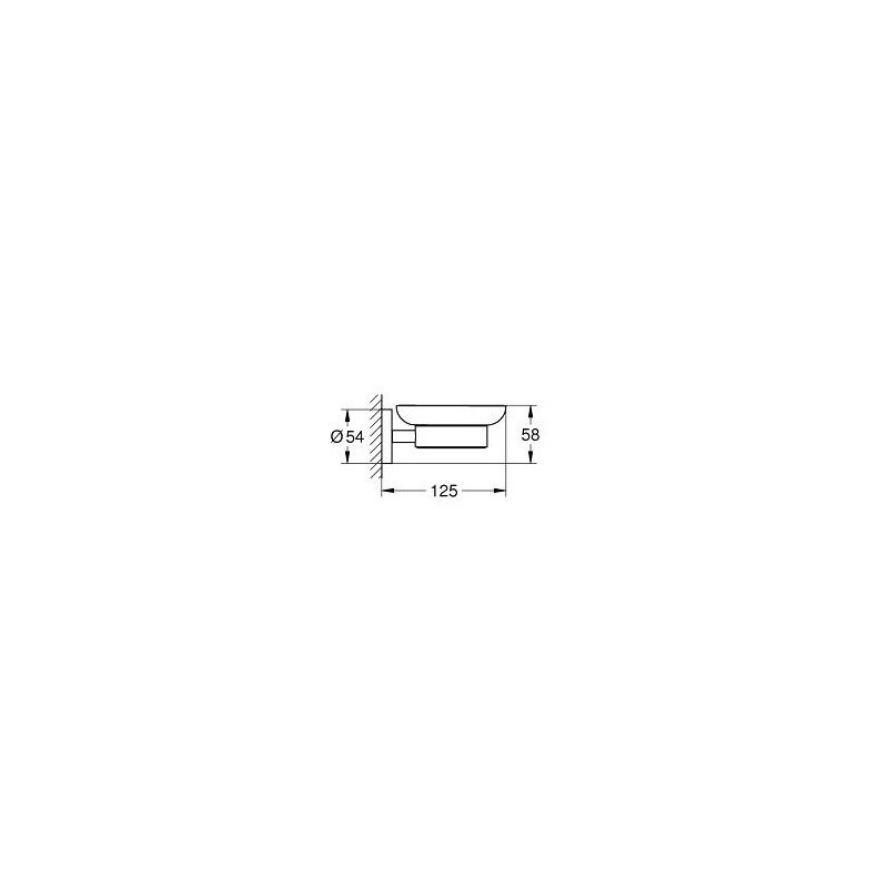 Grohe Essentials Uchwyt + Mydelniczka (40444001)