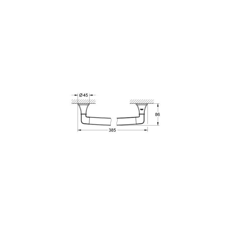 Grohe Grandera Uchwyt do wanny (40633000)