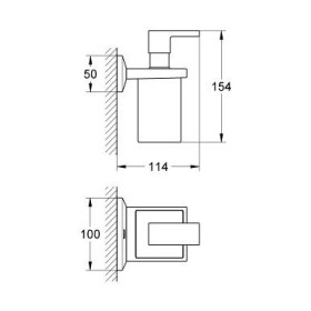 Grohe Allure Brilliant Uchwyt + Dozownik (40494000)