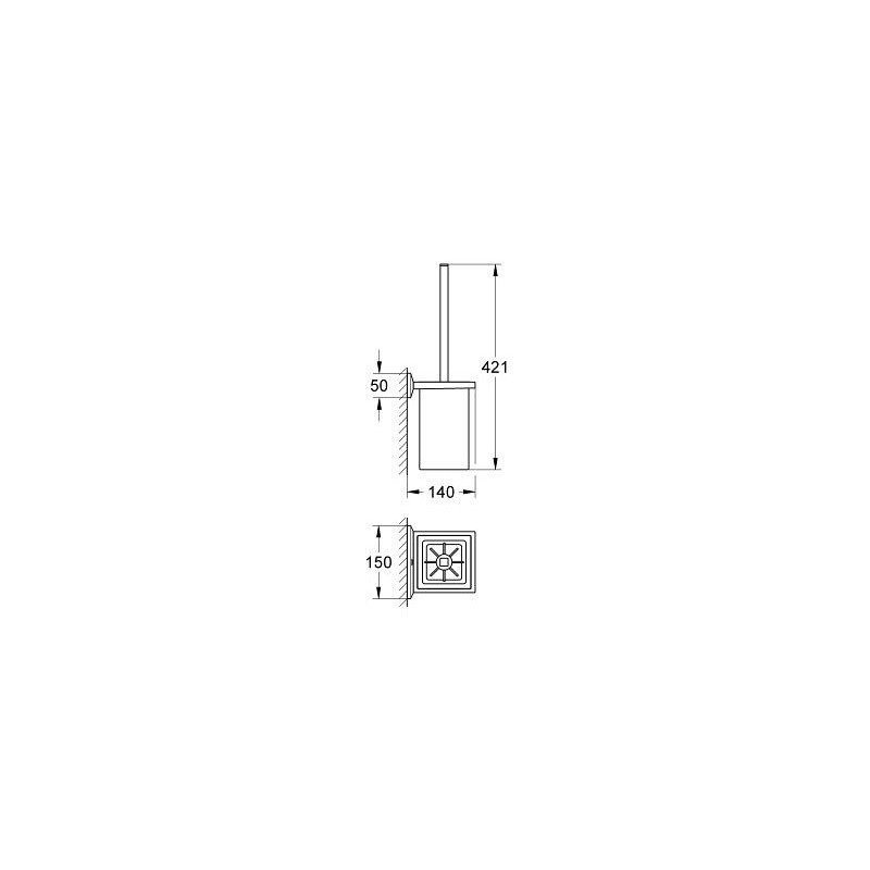 Grohe Allure Brilliant Szczotka WC + Uchwyt (40500000)