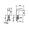 Keuco Collection Moll 52704010000 Bateria umywalkowa z korkiem