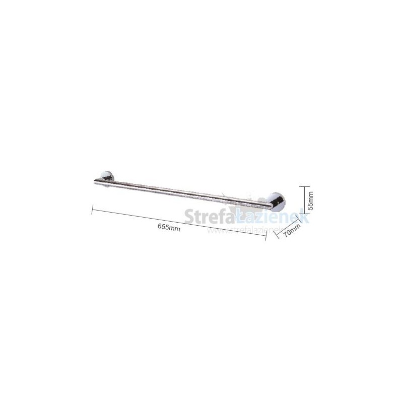 Stella Classic wieszak prosty 60 chrom 07.110