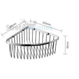 Stella koszyk narożny 20.5×20.5×9 chrom 16.022