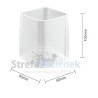 Stella Next kubek szklany chrom 08.421