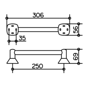 Keuco City.2 02707010000 Uchwyt Łazienkowy 25cm