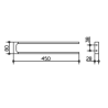 Keuco Edition 11 11118010000 Wieszak ręcznikowy dwuramienny 45cm