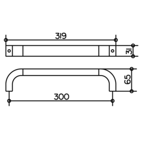 Keuco Edition 300 30007010000 Uchwyt łazienkowy 30cm