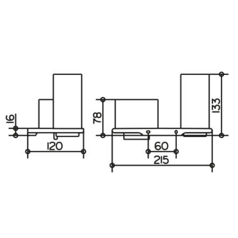 Keuco Edition 400 11553019000 Kubek na szczoteczki i dozownik
