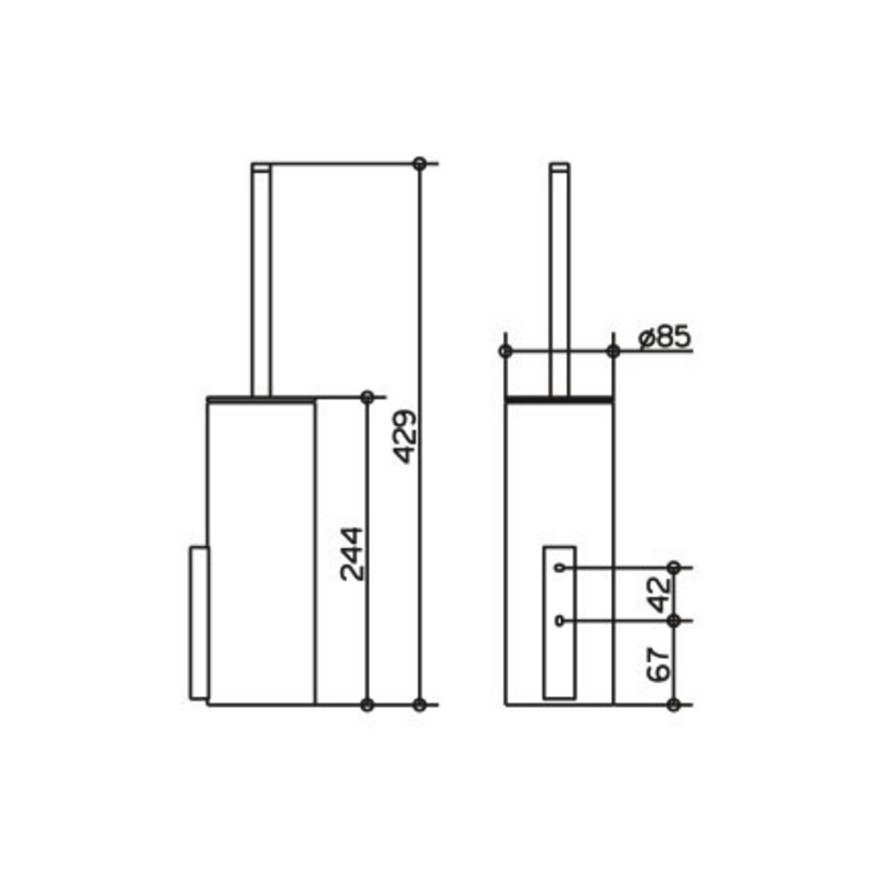 Keuco Edition 400 11564019000 Szczotka Wc