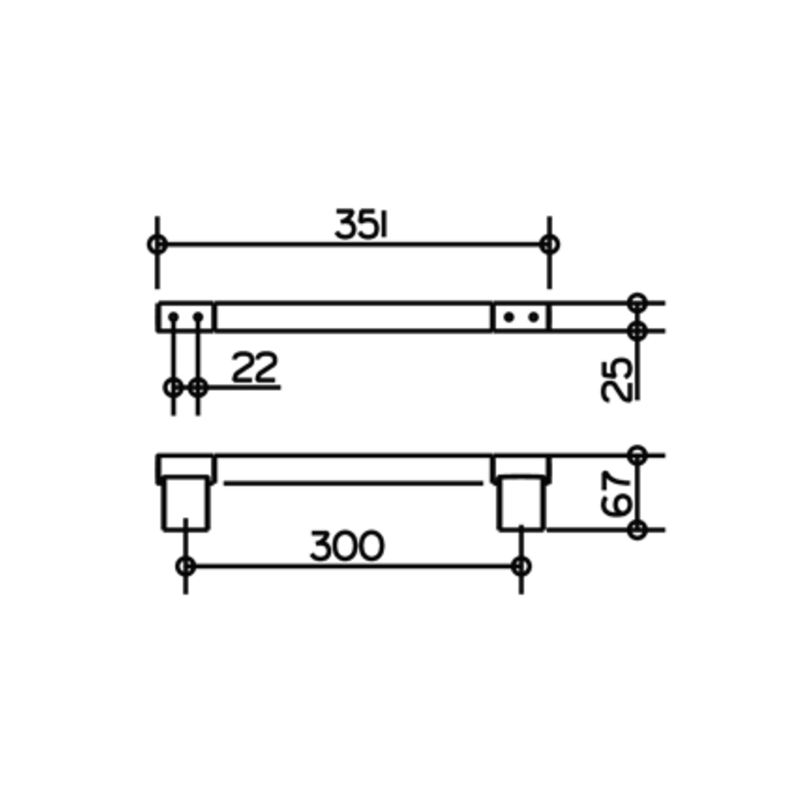 Keuco Plan 14907170000 Uchwyt łazienkowy 30cm