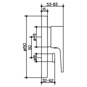 Keuco Collection Moll 52772010181 Bateria prysznicowa podtynkowa