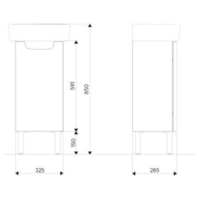 Koło Rekord 32 Białe Szafka podumywalkowa 89541000