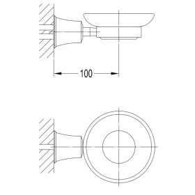Omnires Art Line Mydelniczka Miedź antyczna (AL53420ORB)