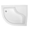 Besco Maxi 120 Brodzik Asymetryczny Z Siedziskiem Lewy 120x85