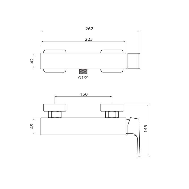 Vedo Mito Bateria prysznicowa Chrom (VBM3005/CH)
