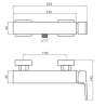 Vedo Mito Bateria prysznicowa Chrom (VBM3005/CH)