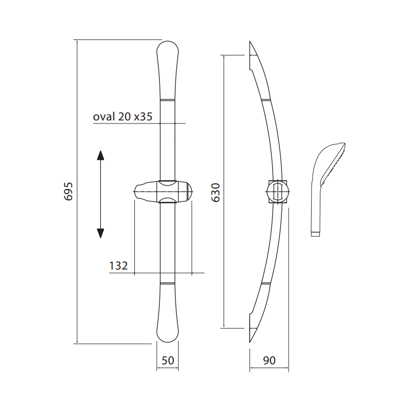 Vedo Lukka VBL2221/CH System natryskowy