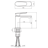Vedo Otto Bateria umywalkowa Chrom (VBO8001/CH)