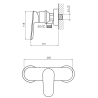 Vedo Otto Bateria prysznicowa Chrom (VBO8005/CH)