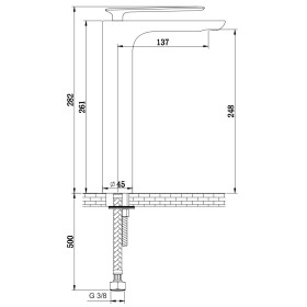 Kohlman Experience QB170E Bateria umywalkowa wysoka