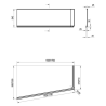 Ravak 10° Panel A przedni 170 P i Panelkit przedni (CZ82100A00+B28100000N)