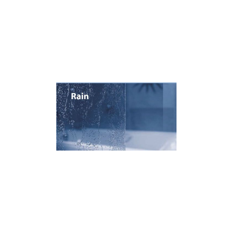 Ravak Rosa Parawan VSK2 150 L profil biały wypełnienie rain (76L8010041)