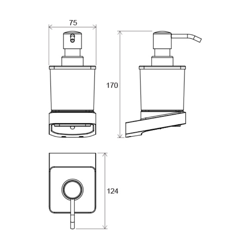 Ravak 10° Dozownik na mydło TD 231 (X07P323)