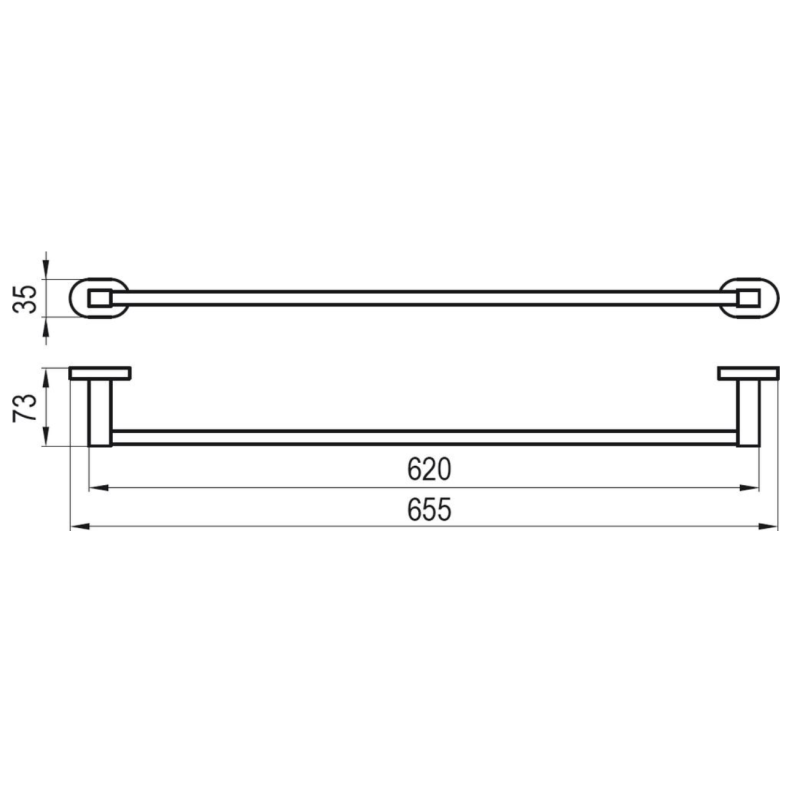 Ravak Chrome Reling na ręcznik (X07P192)
