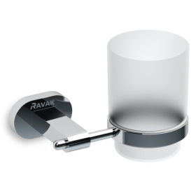 Ravak Chrome Kubek szklany z uchwytem naściennym (X07P188)